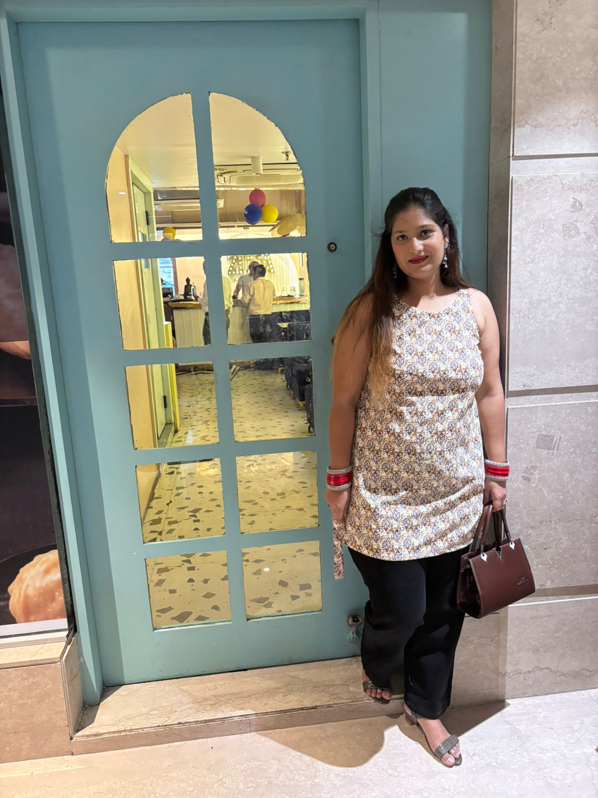 Golden Grace Sleeveless Kurti