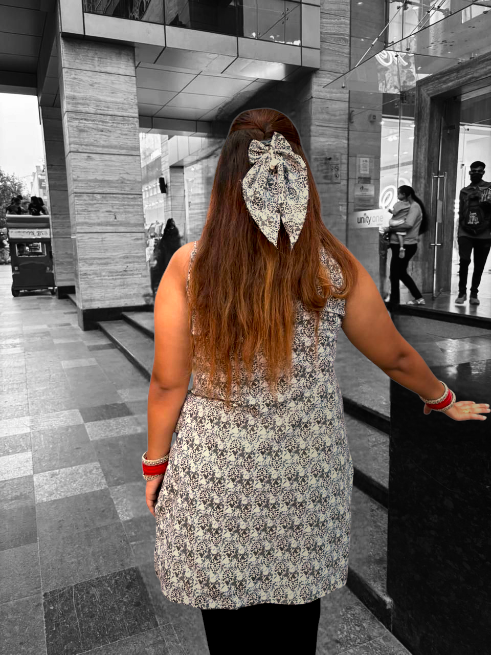 Noir Charm Tassel Kurti – Monochrome
Elegance